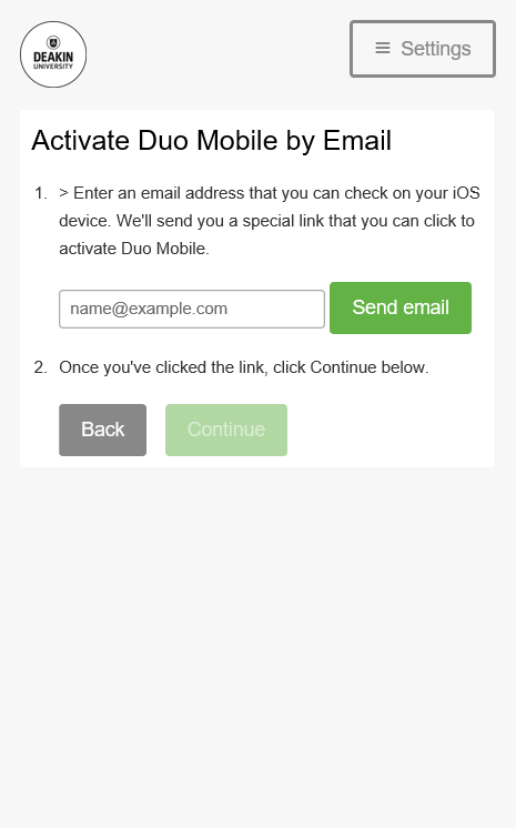 Activate Duo Mobile 4 Activate Duo Mobile 4