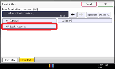 Highlights the Deakin suffix option.