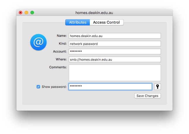 For example, using shared home drives with Deakin, you can replace your password keychain as demonstrated