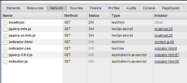 Network tab in Safari Web Inspector