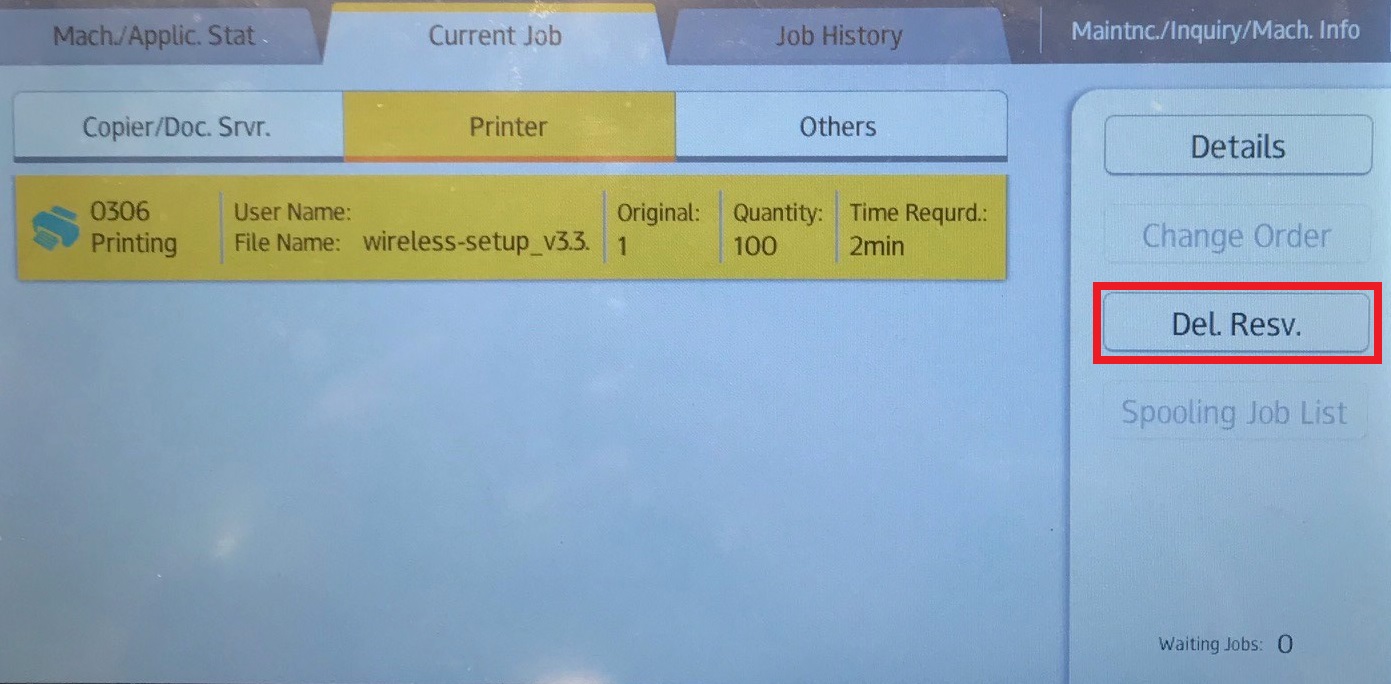 IT Help How To Cancel Printing That Is Already Progress Ricoh 