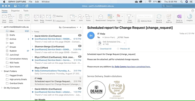 At the top of your Outlook ribbon, choose 'File'.  Next, select 'Export'