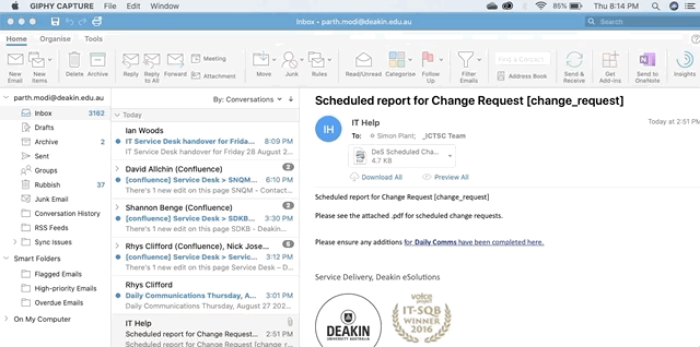 At the top of your Outlook ribbon, choose 'File'.  Next, select 'Import'