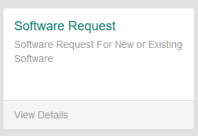 Software Request tile